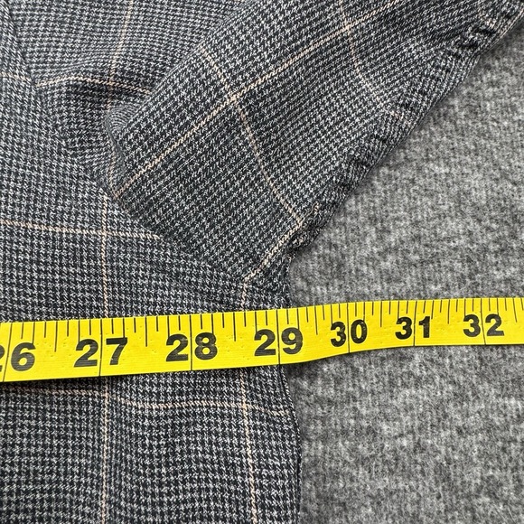 Viyella Wool Cotton Blend Flannel Sport Shirt Men 2XL XXL Plaid Check Gray Black - Picture 6 of 16